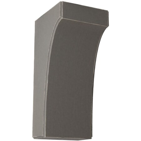 Ekena Millwork 5 1/4"W x 6"D x 12"H Clarksville Wood Vintage Decor Bracket, Reclaimed Grey BKTWD05X06X12CVGY